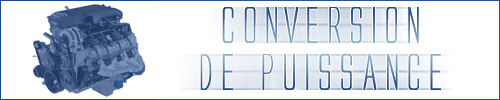 Conversion des unites de Puissance